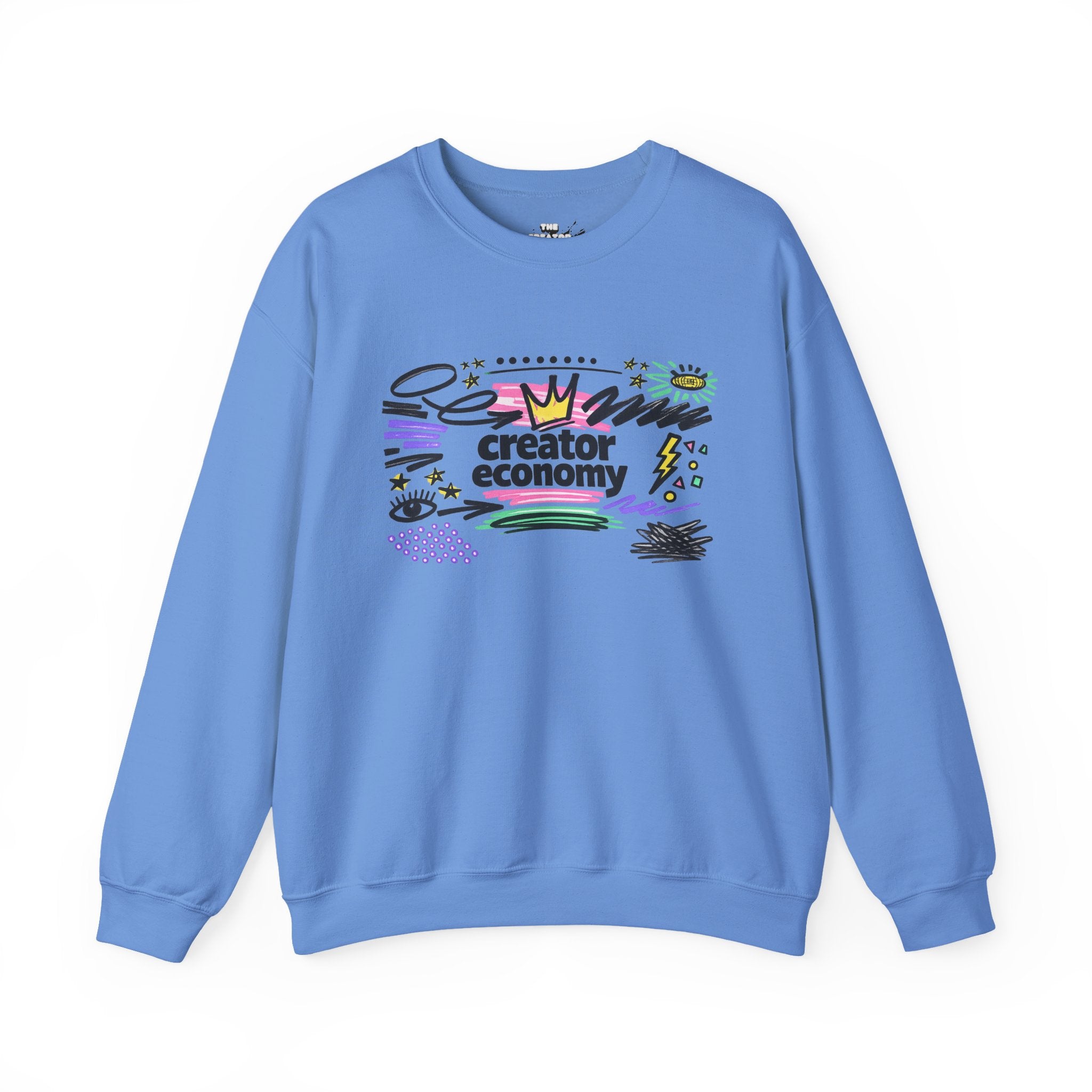 Creator Economy Marker-Style Crewneck Sweatshirt