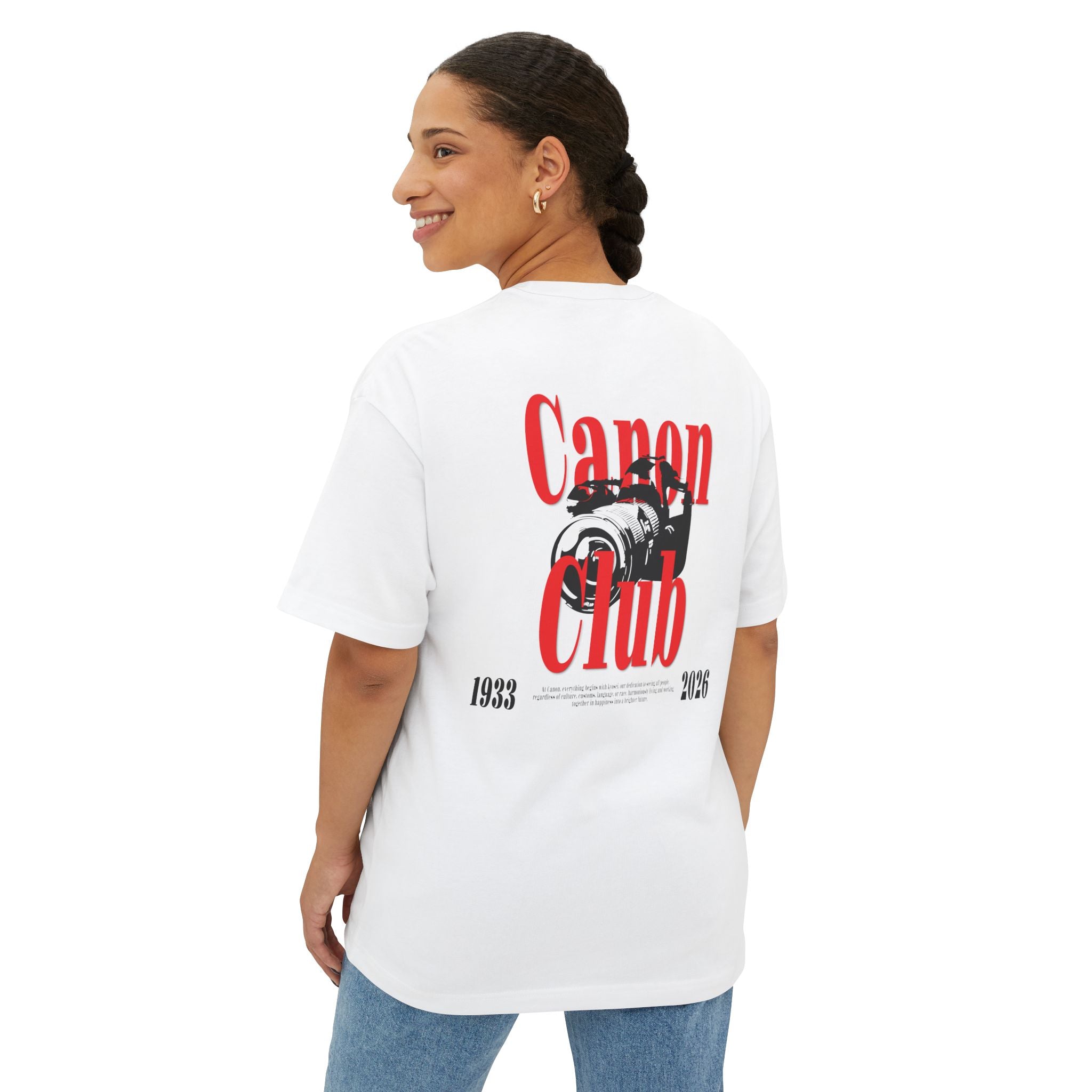 Canon Club Camera Graphic Tee Red and Black